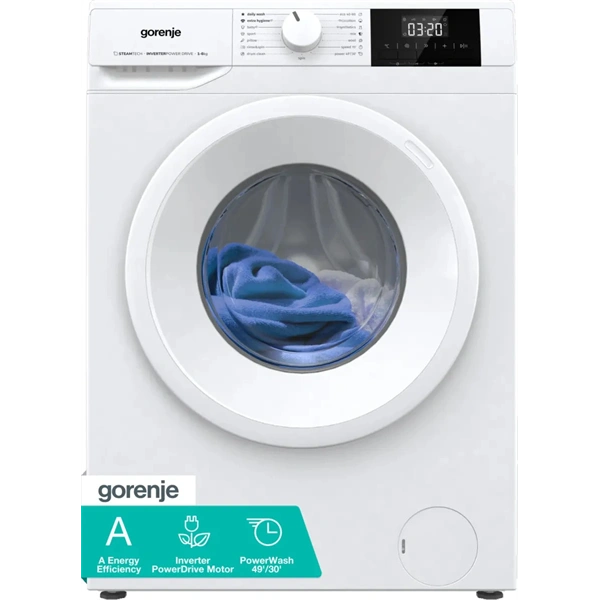 Gorenje WNGPI62SAS fehér, elöltöltős, 6 kg, mosógép