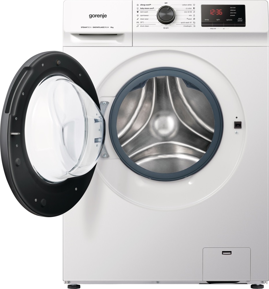 Gorenje WNHVB60SES fehér, elöltöltős, keskeny, max.1000ford., 6 kg, mosógép (Újszerű)