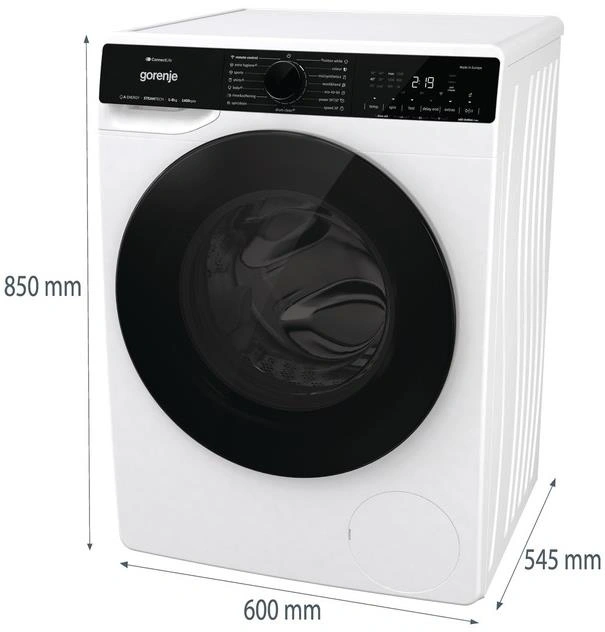 Gorenje WPNA84A2TSWIFI fehér, elöltöltős, max.1400ford., 8kg, mosógép