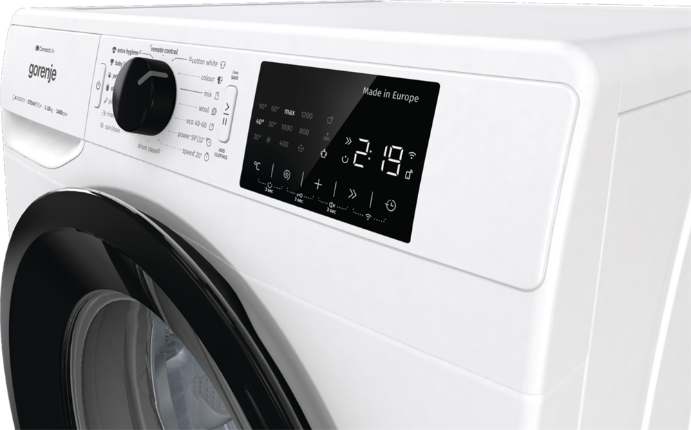 Gorenje WPNEI14A2SWIFI fehér, elöltöltős, max.1400ford., 10 kg, mosógép (Újszerű)