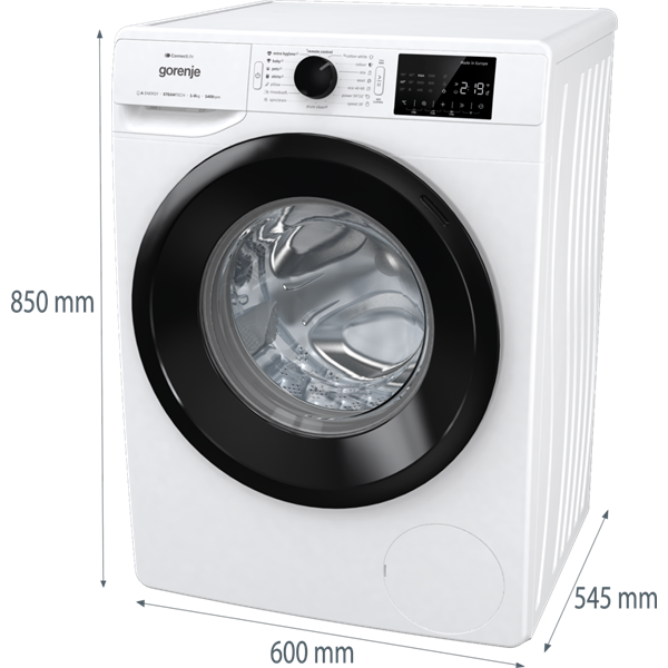 Gorenje WPNEI84A1SWIFI fehér, elöltöltős, max.1400ford., 8 kg, mosógép