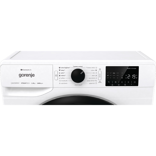 Gorenje WPNEI84A1SWIFI fehér, elöltöltős, max.1400ford., 8 kg, mosógép