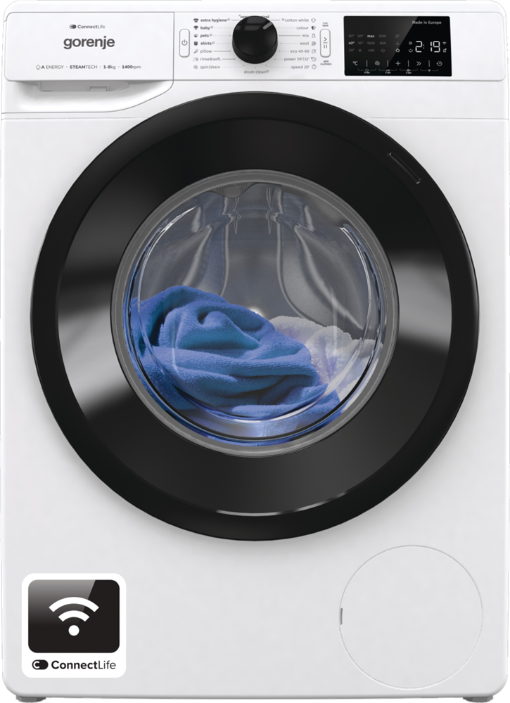 Gorenje WPNEI84A1SWIFI fehér, elöltöltős, max.1400ford., 8 kg, mosógép