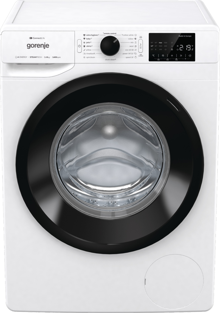 Gorenje WPNEI84A1SWIFI fehér, elöltöltős, max.1400ford., 8 kg, mosógép