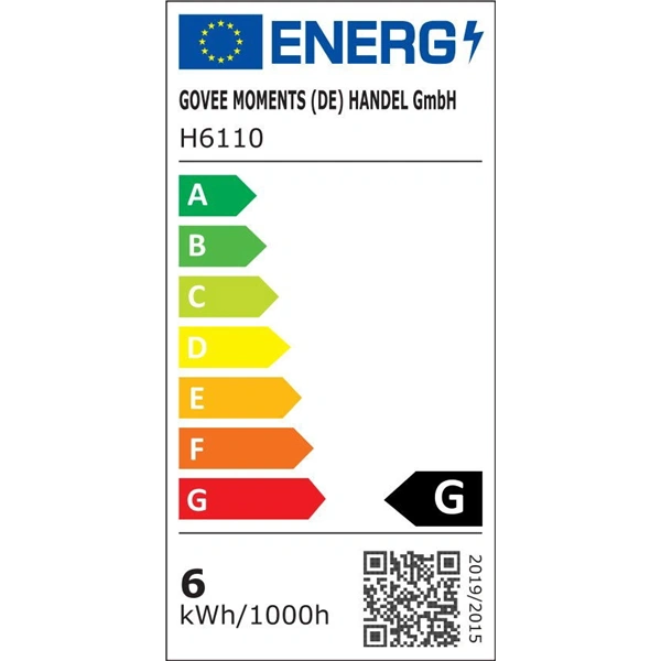Govee GOVH6110 10m RGB Smart WiFi/Bluetooth LED szalagfények