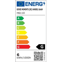 Govee GOVH6110 10m RGB Smart WiFi/Bluetooth LED szalagfények