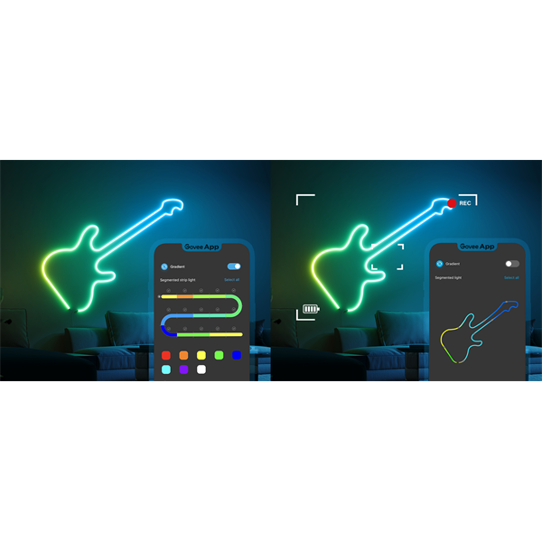 Govee GOVH61D3 3m Neon előre telepített smart szalagfény