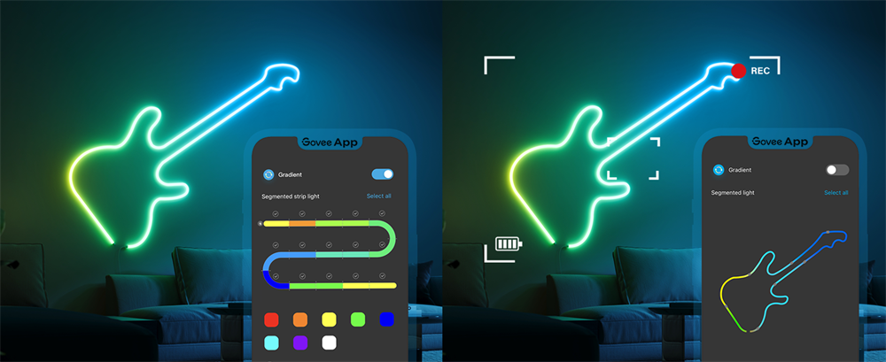 Govee GOVH61D3 3m Neon előre telepített smart szalagfény