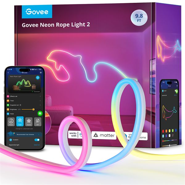 Govee GOVH61D3 3m Neon előre telepített smart szalagfény