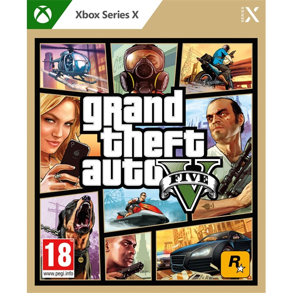 Grand Theft Auto V Xbox Series X játékszoftver (Újracsomagolt)