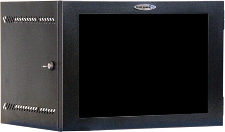 Great Lakes 19" Egyrészes 9U fali rack szekrény