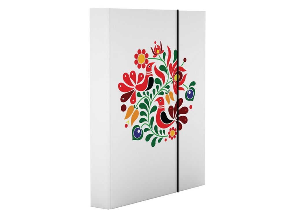 A4 magyar motívumos gumis box