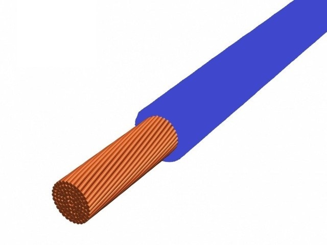 H07V-K 1x10 mm2 fméter Mkh kék sodrott vezeték