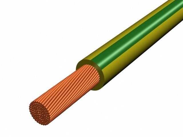 H07V-K 1x6 mm2 fméter Mkh z/s sodrott vezeték