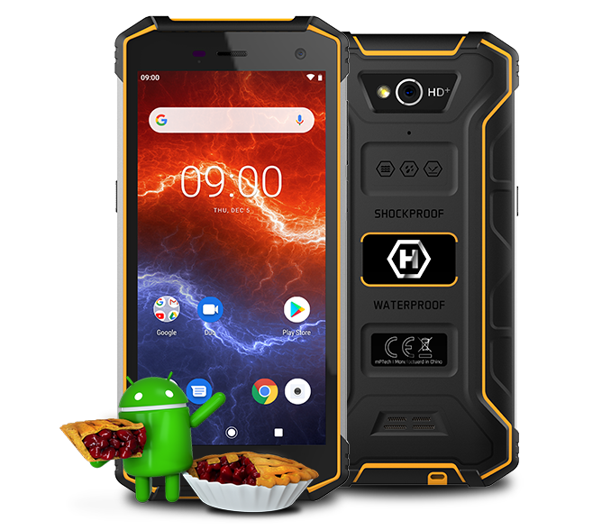HAMMER ENERGY 2 5,5" 3/32GB LTE Dual SIM fekete-narancs csepp-, por- és ütésálló okostelefon