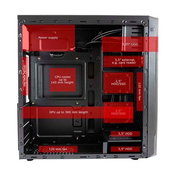 HÁZ LC Power Midi - 7040B - Fekete
