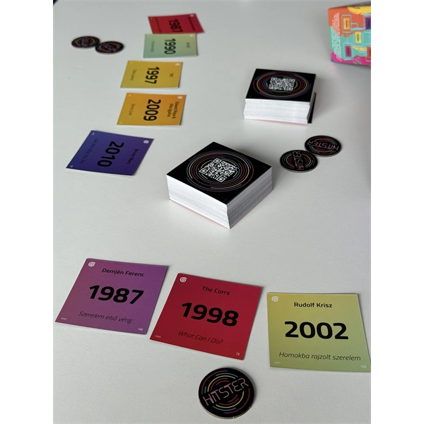 HITSTER magyar kiadás zenés partijáték