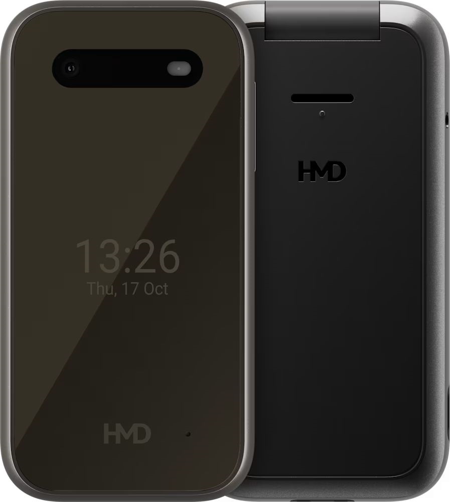 HMD 2660 FLIP 4G TA-1711 2,8" DualSIM fekete mobiltelefon