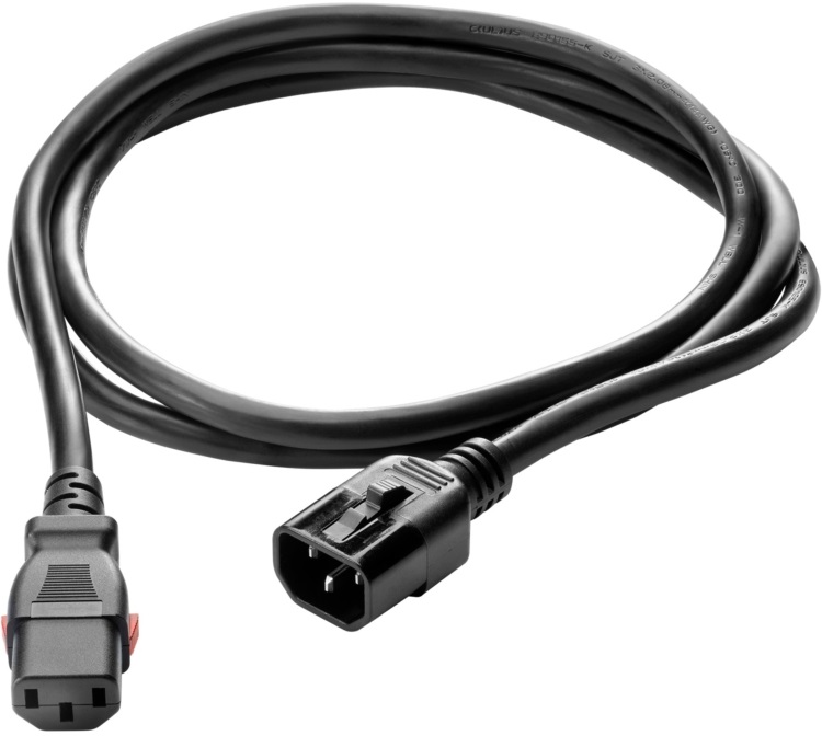 HPE Q0P67A C13 - C14 WW 250V 10Amp 0.7m Black Locking Power Cord