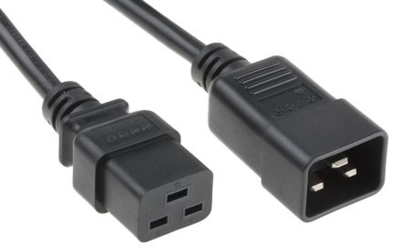HPE Q0P72A C19 - C20 WW 250V 16Amp 2m Black Locking Power Cord