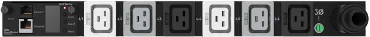 HPE P9R81A G2 Metered Modular 3Ph 22kVA/60309 5-wire 32A/230V Outlets (6) C19/1U Horizontal INTL PDU