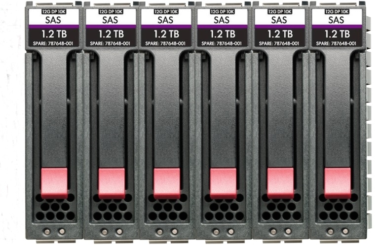 HPE R0Q67A MSA 14.4TB SAS 12G Enterprise 10K SFF (2.5in) M2 3yr Wty 6-pack HDD Bundle
