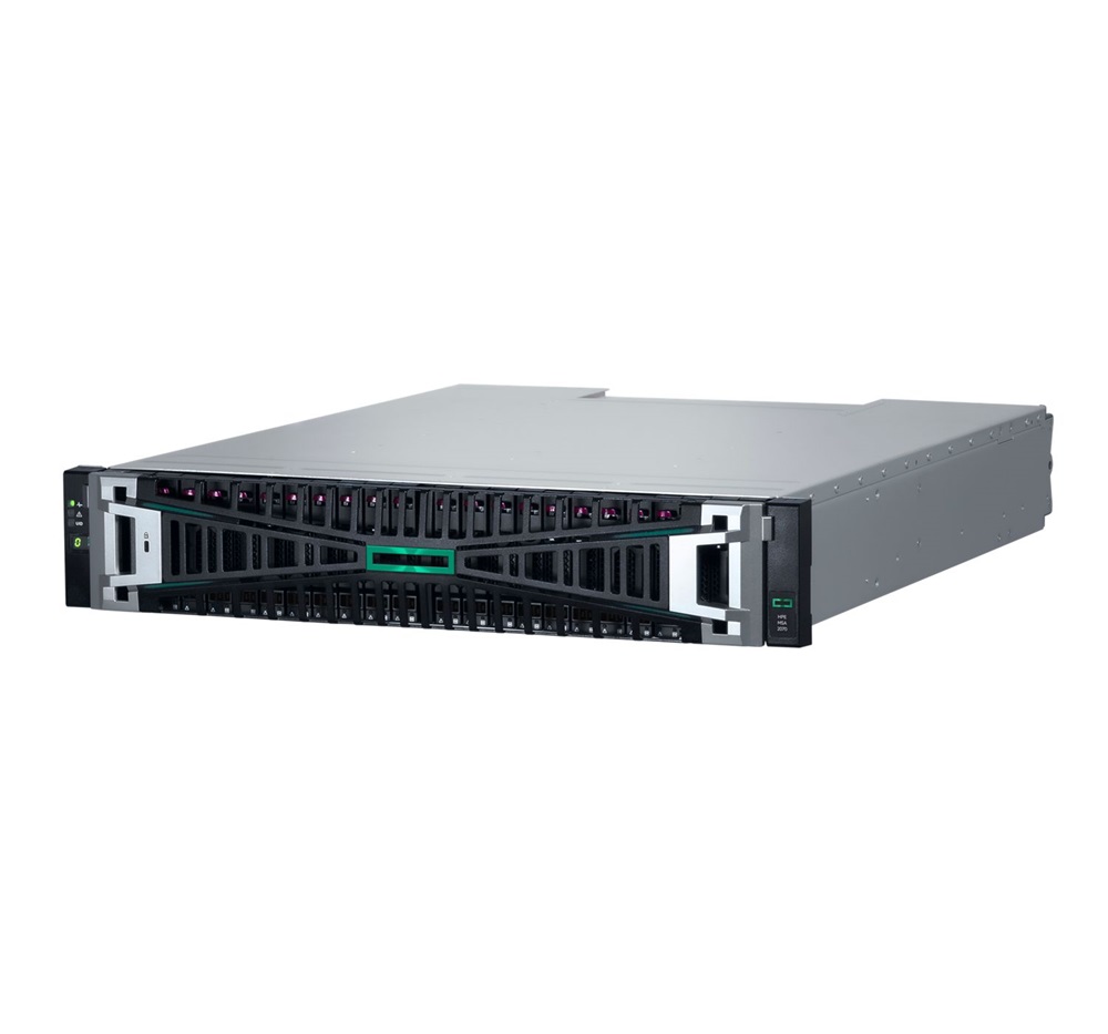 HPE P76571-B25 MSA 2070 SFF 2x10/25GbE iSCSI 4-port Cntrl 12x1.92TB SSD 4x10Gb iSCSI XCVR 23TB Storage Array
