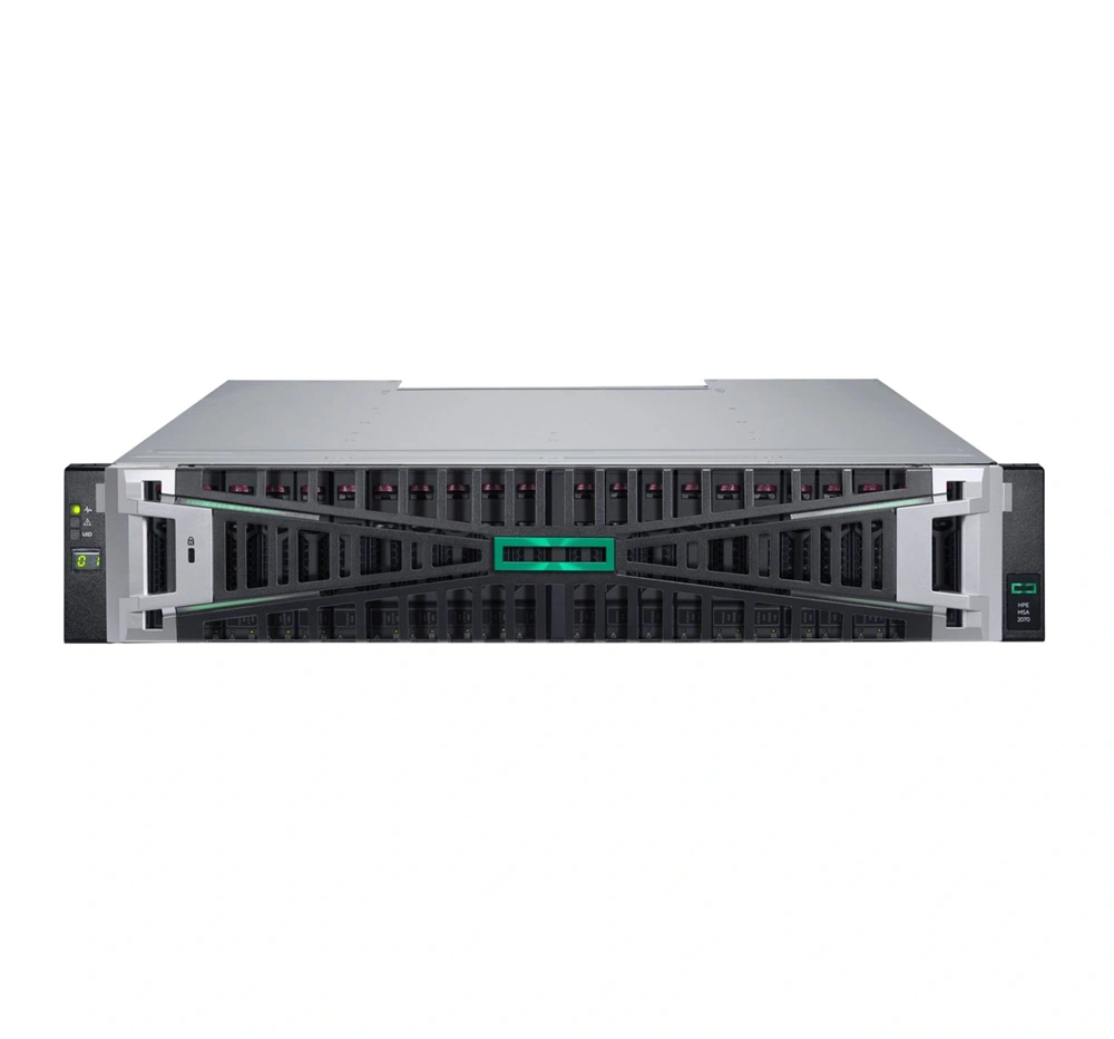 HPE P84184-B25 MSA 2070 SFF 2 x 10/25GbE iSCSI 12 x 7.68TB SSD 4 x 25Gb iSCSI