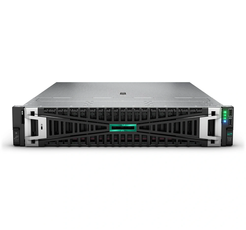 HPE P86700-425 ProLiant DL385 Gen11 9115 2.6GHz 16c 1P 2x32GB-R 8SFF 1x7.68TB NVMe SSD 2x1000W PS EU Server