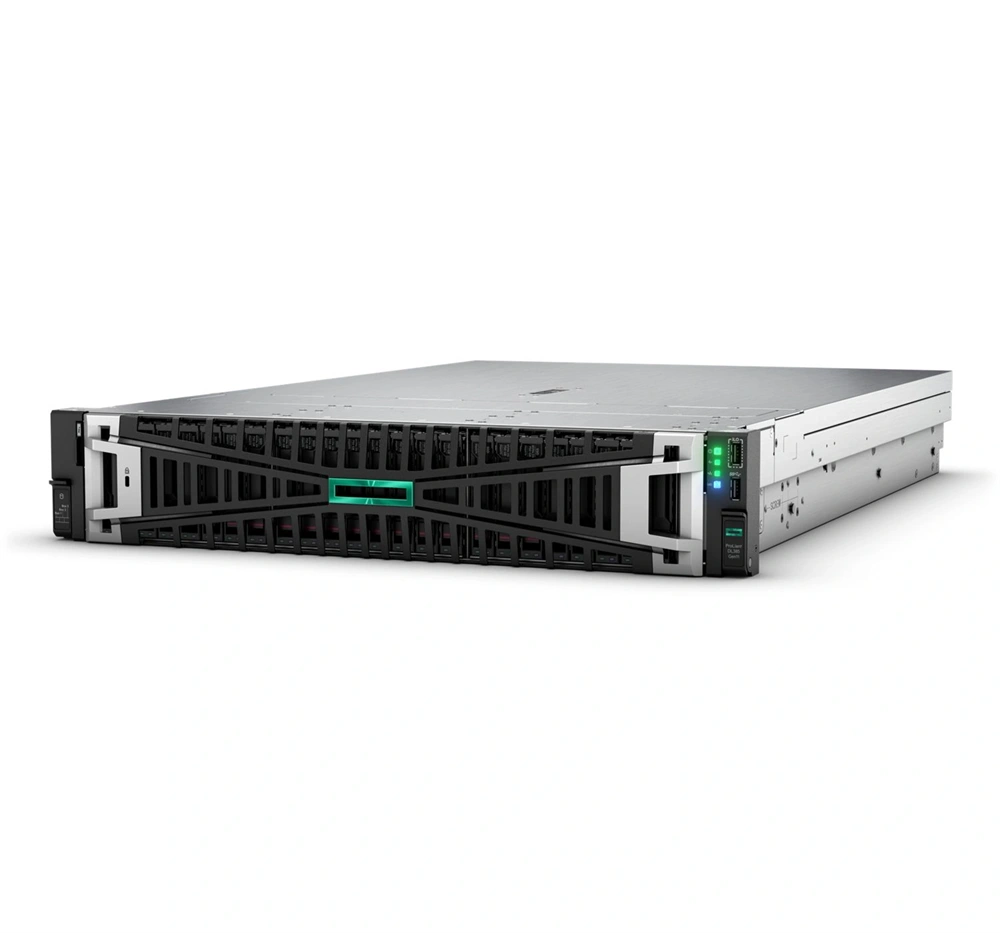 HPE P86700-425 ProLiant DL385 Gen11 9115 2.6GHz 16c 1P 2x32GB-R 8SFF 1x7.68TB NVMe SSD 2x1000W PS EU Server