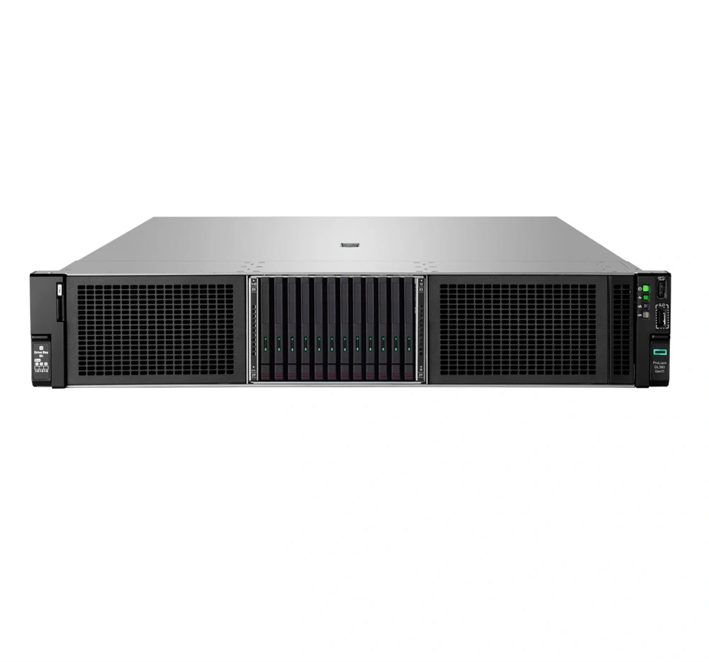 HPE P86703-425 ProLiant DL380 Gen11 4510 2.4GHz 12c 1P 2x32GB-R 8SFF 1x7.68TB NVMe SSD 2x1000W PS EU Server