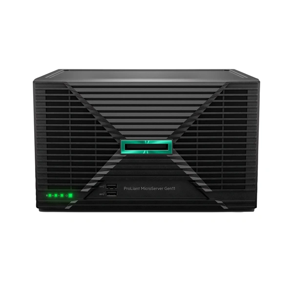 HPE P87455-425 ProLiant MicroServer Gen11 6325P 3.5GHz 4c 1P 1x32GB-U 4LFF-NHP 2x4TB HDD 1x180W PS EU Server