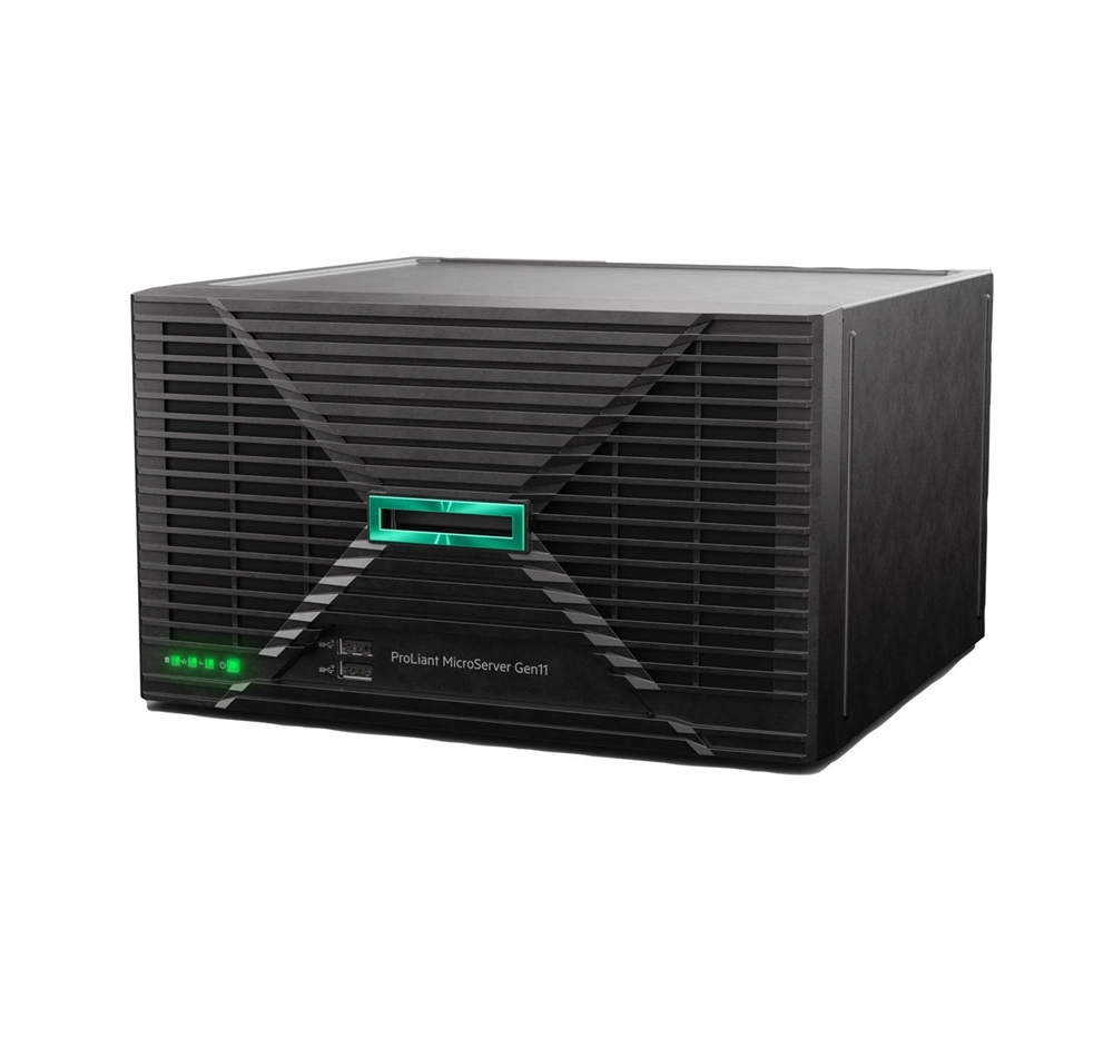 HPE P87455-425 ProLiant MicroServer Gen11 6325P 3.5GHz 4c 1P 1x32GB-U 4LFF-NHP 2x4TB HDD 1x180W PS EU Server