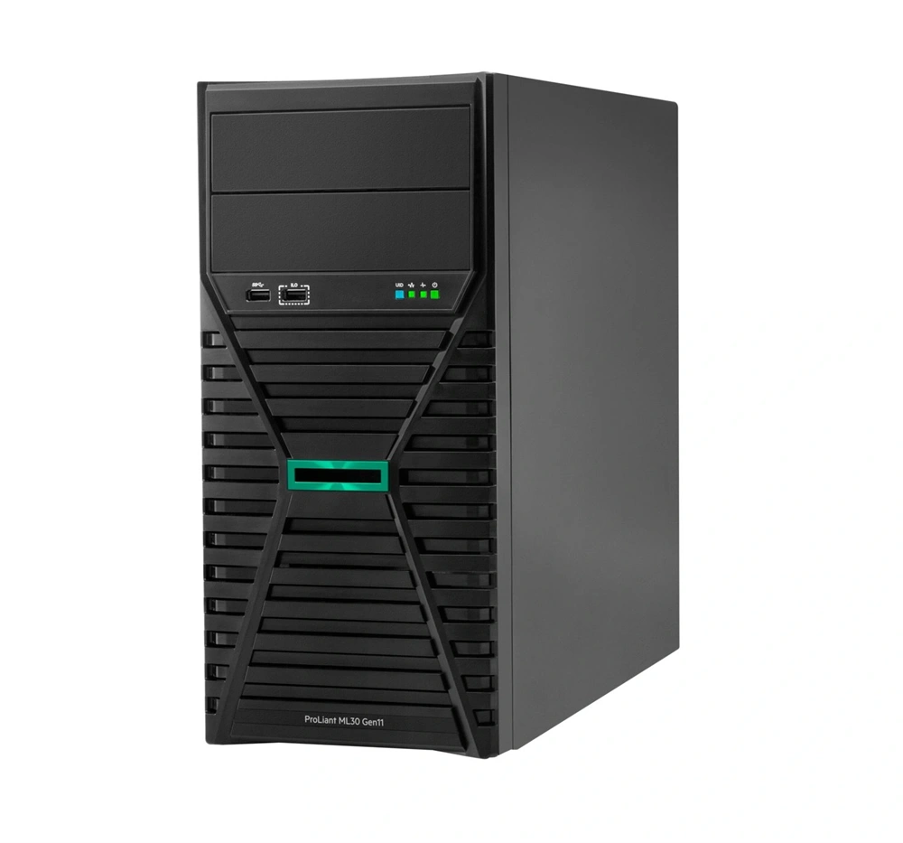 HPE P87458-425 ProLiant ML30 Gen11 6333P 3.1GHz 6c 1P 1x32GB-U 8SFF MR216i-p 2x480GB SSD 2x1000W PS EU Server