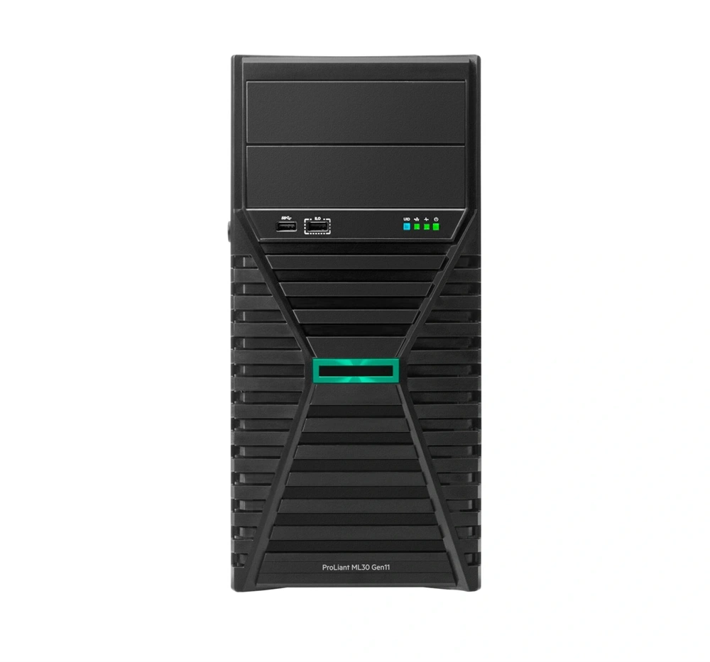 HPE P87464-425 ProLiant ML30 Gen11 6325P 3.5GHz 4c 1P 1x32GB-U 8SFF 2x480GB SSD 1x1000W PS EU Server