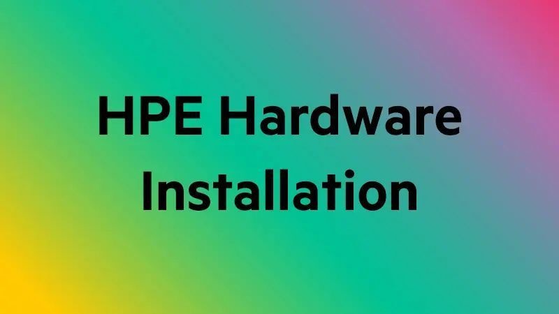 HPE U2090E Install Storage Autoloader or Tape Drive Array Service