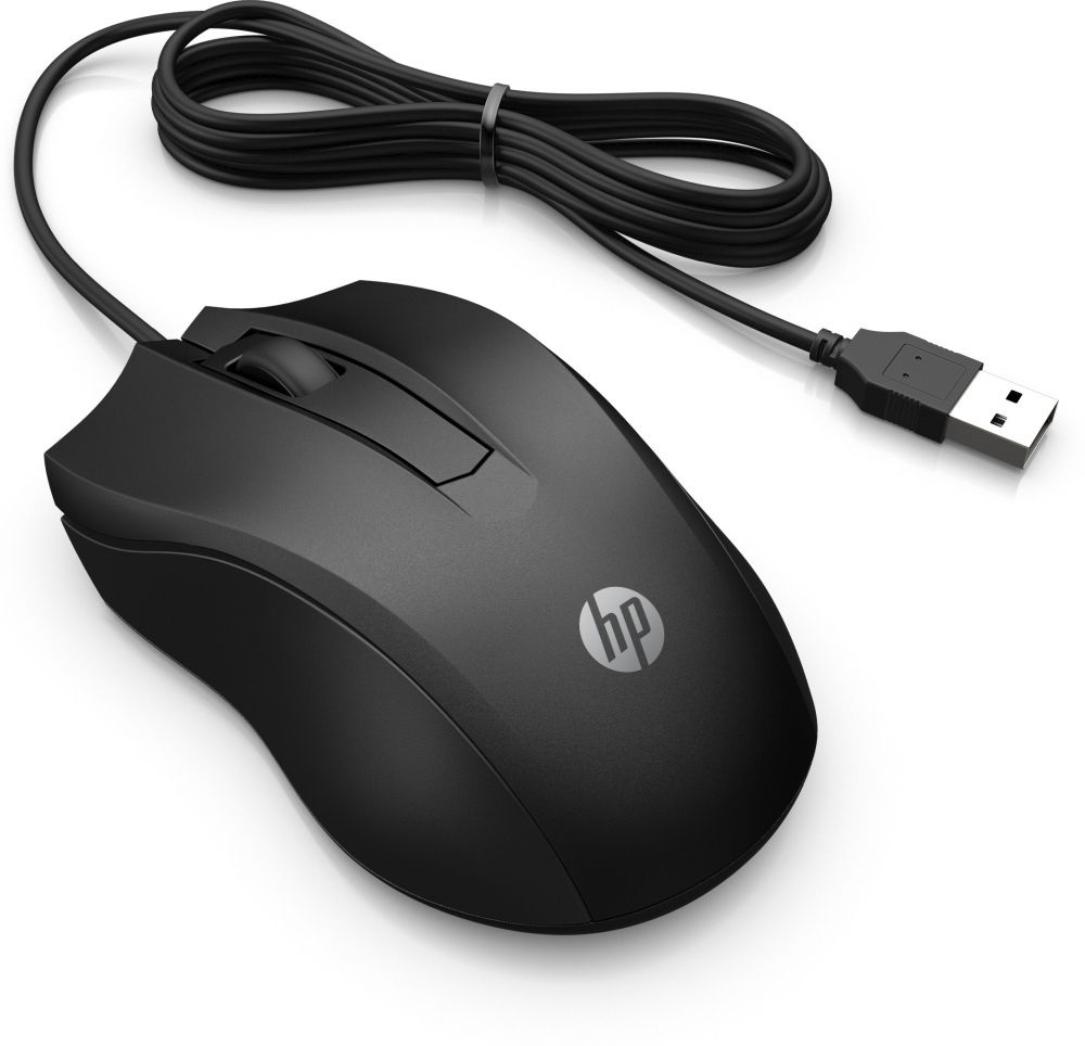 HP 100 vezetékes fekete egér