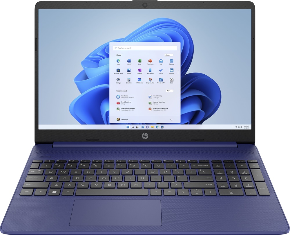 HP 15s-eq2034nh 15,6"FHD/AMD Ryzen 3-5300U/8GB/256GB/Int.VGA/Win11S/kék laptop
