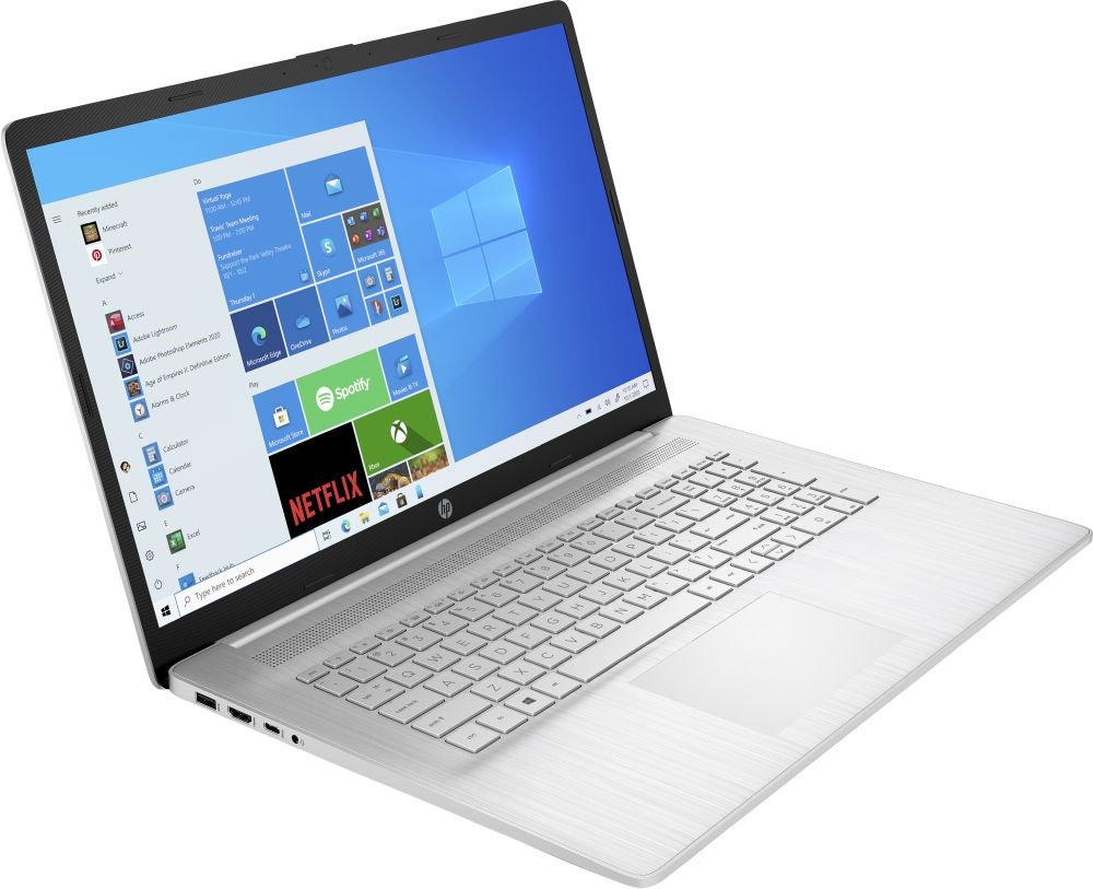 HP 17-cn0003nh 17,3"FHD/Intel Core i3-1125G4/8GB/256GB/Int. VGA/Win10/ezüst laptop