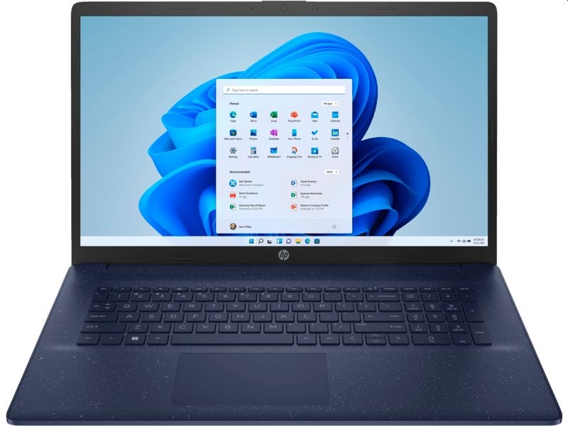 HP 17-cn2333nh 17,3"FHD/Intel Core i5-1235U/8GB/256GB/Int.VGA/Win11/kék laptop