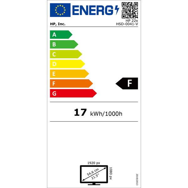 HP 21,5" 6ML40AA 22x full HD LED VGA HDMI monitor (Újracsomagolt)