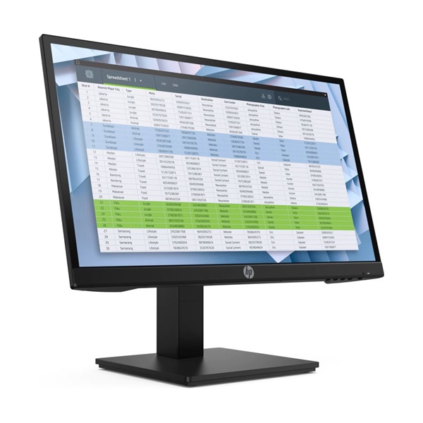 HP 21,5" P22h G4 FHD IPS VGA/HDMI/DP fekete monitor