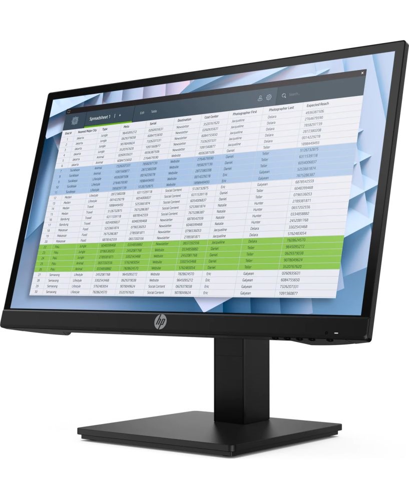 HP 21,5" P22h G4 FHD IPS VGA/HDMI/DP fekete monitor