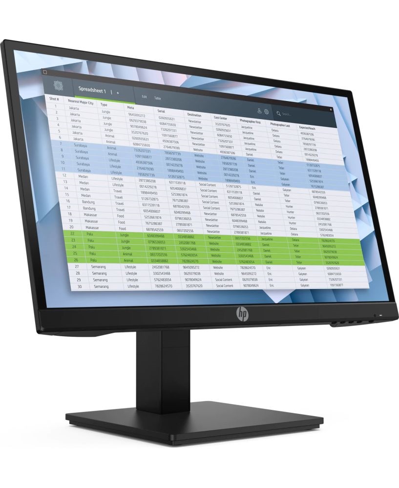 HP 21,5" P22h G4 FHD IPS VGA/HDMI/DP fekete monitor