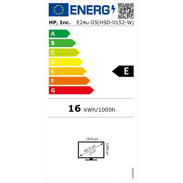 HP 23,8" EliteDisplay E24u G5 FHD IPS HDMI/DP/USB-C fekete monitor