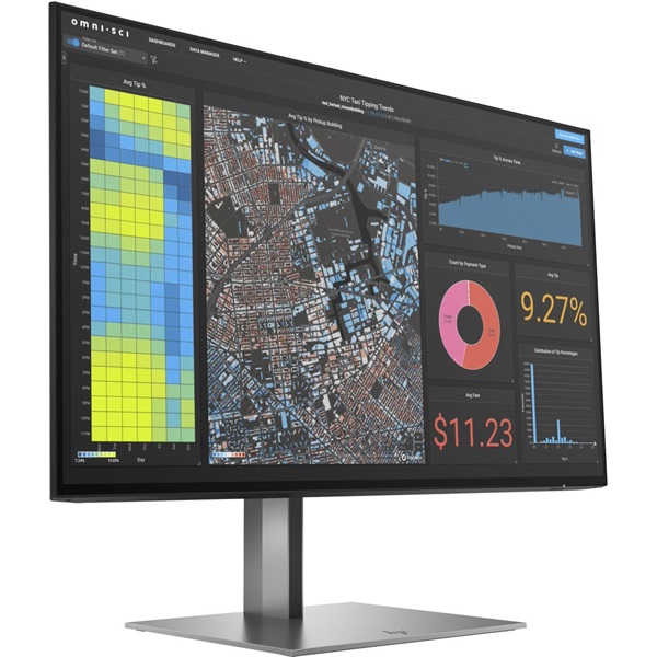 HP 23,8" Z24f G3 FHD IPS HDMI/DP/USB ezüst monitor (Használt A)