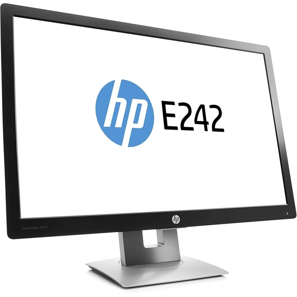 HP 24" EliteDisplay E242 WUXGA IPS VGA/HDMI/DP/USB fekete monitor (Használt B)
