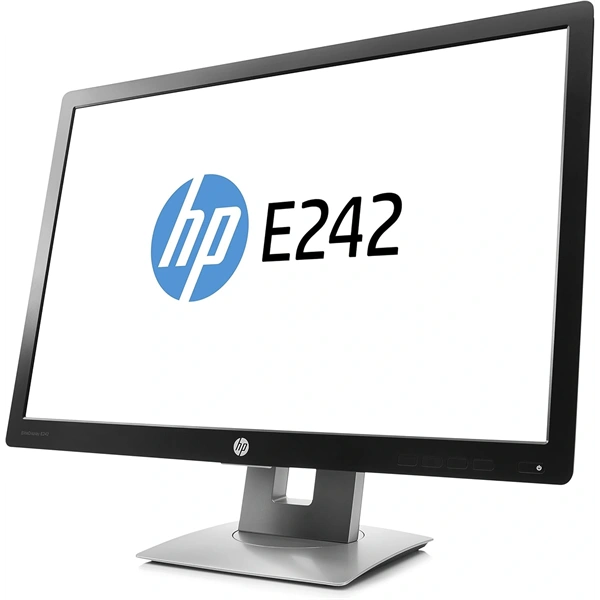 HP 24" EliteDisplay E242 WUXGA IPS VGA/HDMI/DP/USB fekete monitor (Használt B)