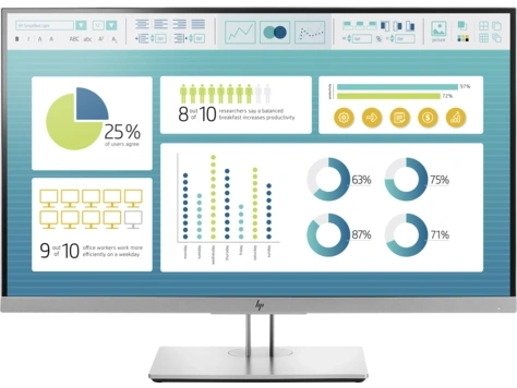 HP 27" EliteDisplay E273 FHD IPS DP/HDMI/VGA/USB monitor (Használt B)