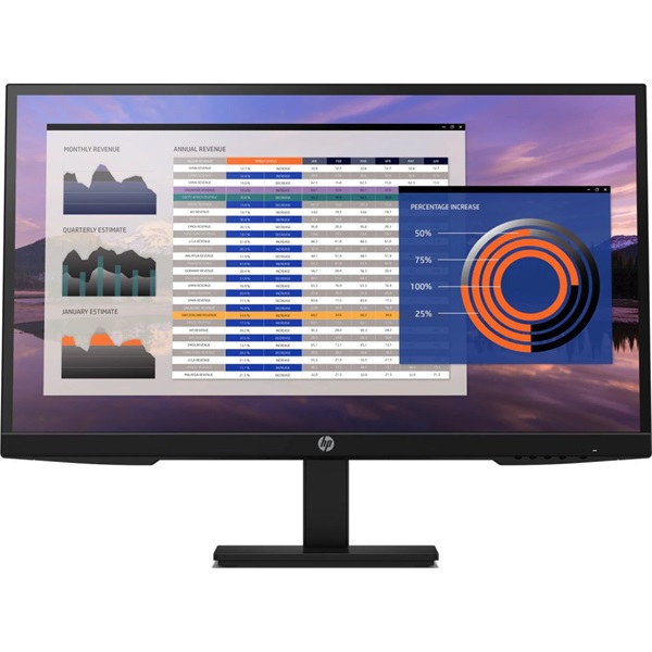 HP 27" P27h G4 FHD IPS VGA/HDMI/DP fekete monitor